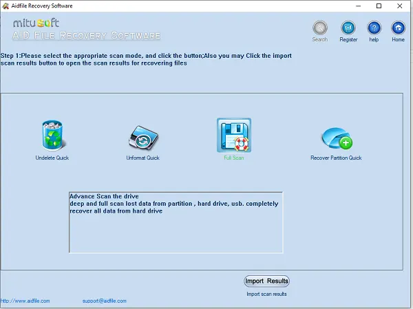 Aidfile Recovery Software 3.7.7.3